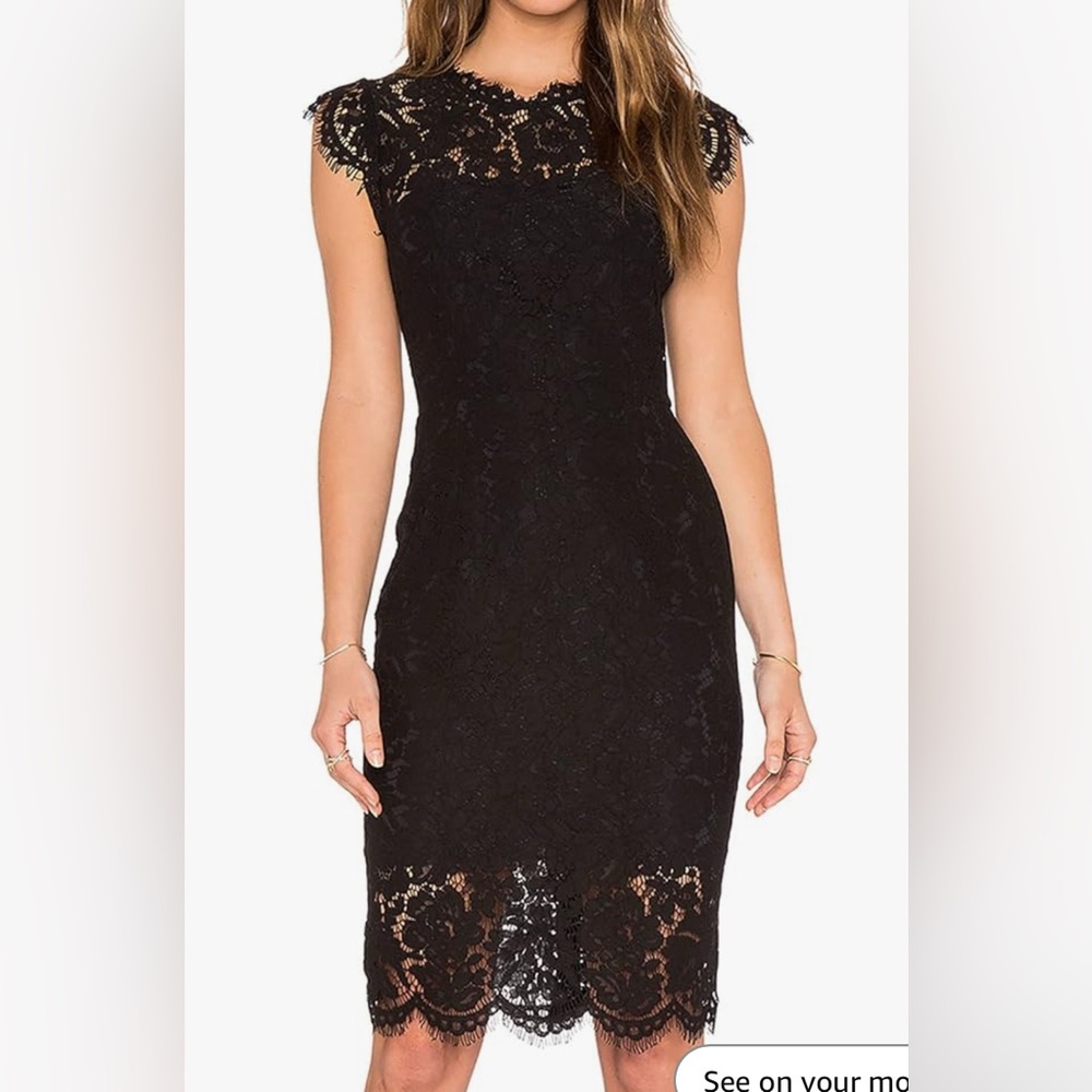 Elegant Black Lace Dress